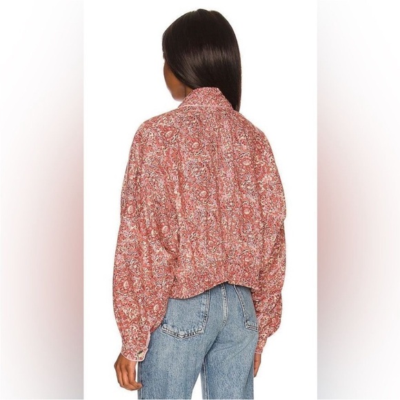 Free People Rosalina Tie Front Cropped Jacket Size XS - Picture 3 of 10